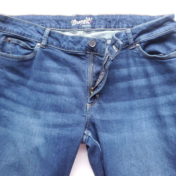 Wrangler Boot Cut Jeans Mens 40 x 32 (35x34 Tag) Blue Denim Western Workwear - Picture 2 of 10